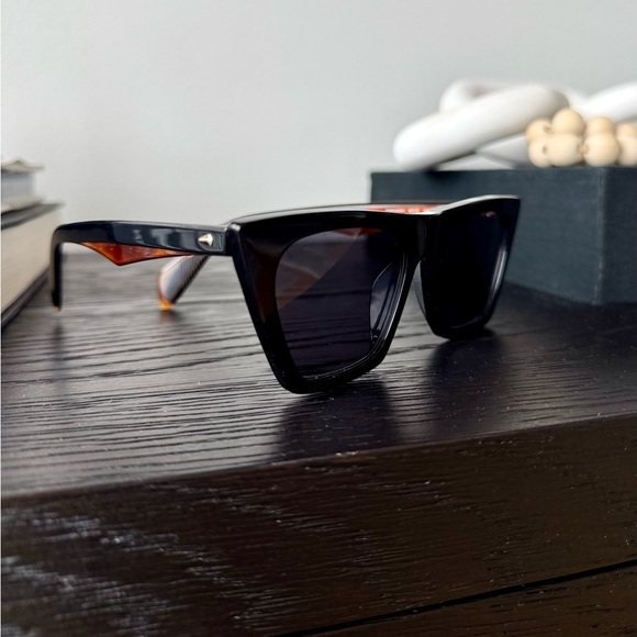 Rag & Bone Black and Brown Angular Sunglasses - Picture 5 of 6
